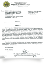 SSP필리핀이민국인증